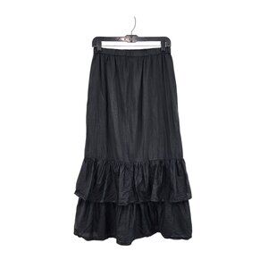 Mary Michele Women's Ruffle Tiered A-line Midi Lightweight Skirt - M